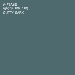 #4F6A6E - Cutty Sark Color Image
